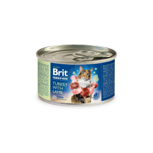 Brit Brit Premium by Nature Cat - Turkey with Lamb 6 x 200 g