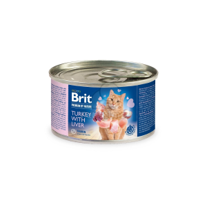 Brit Brit Premium by Nature Cat - Turkey with Liver 6 x 200 g
