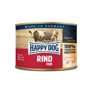 Happy Dog Happy Dog Rind Pur - Marhahúsos konzerv 24 x 800 g