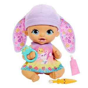 Mattel My Garden Baby: Édi-Bébi gondoskodás baba - lila nyuszi