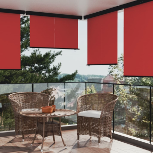 vidaXL piros oldalsó terasznapellenző 170 x 250 cm