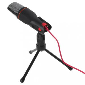 Omega Varr Gaming Microphone Mini + Tripod Black/Red