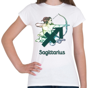 PRINTFASHION Sagittarius színes - Női póló - Fehér