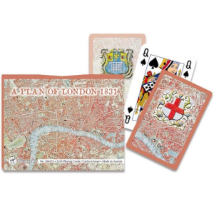 Piatnik Luxus römi kártya – London térképe 1831 2×55 lap – Piatnik