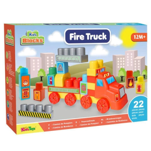 Magic Toys Fire Truck tűzoltós építőkocka szett 22 db-os