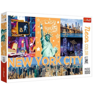 Trefl Neon Color Line: New York város 1000 db-os puzzle – Trefl