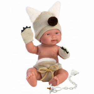 Llorens : Három kismalac – Újszülött fiú baba farkas jelmezben 26 cm-es