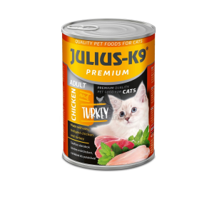  Julius-K9 Adult - Chicken & Turkey konzerv macskáknak 6 x 415 g