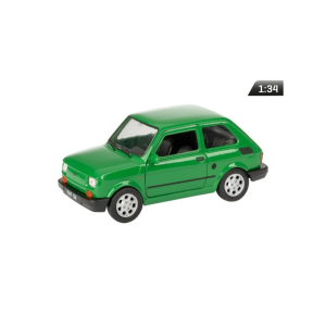  Makett autó, 01:34, PRL Fiat 126p zöld.