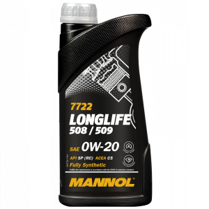 Mannol 7722 Longlife 508/509 0W-20 motorolaj 1 L