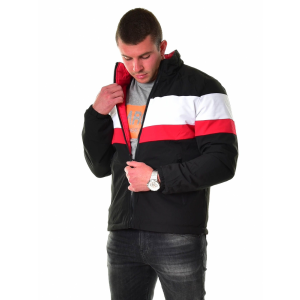 MB Collection férfi kifordítható kabát TED M21-2TED-0825-9269/FEKETE-PIROS-FEHER