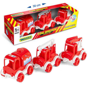 Wader Kid Cars tűzoltósági járművek 3 db-os szett – Wader