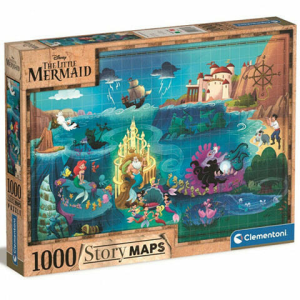 Clementoni Disney: A kis hableány térkép puzzle 1000 db-os – Clementoni