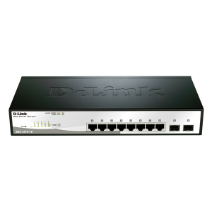 DLINK D-LINK Switch 8x1000Mbps + 2xGigabit SFP Menedzselhető Rackes, DGS-1210-10 (DGS-1210-10) - Ethernet Switch