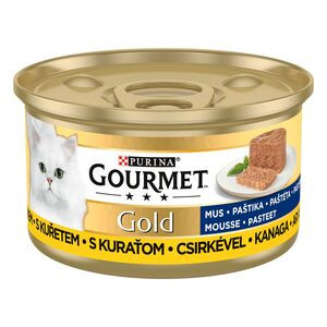 Gourmet GOURMET GOLD Csirkével pástétom nedves macskaeledel 85g
