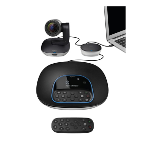 Logitech Webkamera - Group 1080p Mikrofonos Kihangosító Hub Távirányító Fali/Asztali Rögzítő (960-001057)