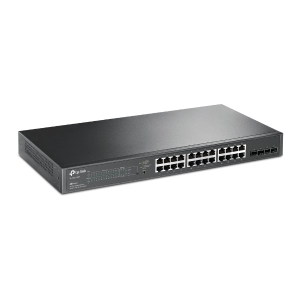 TP-Link Switch 24x1000Mbps (24xPOE) + 4xGigabit SFP, Menedzselhető, TL-SG2428P (TL-SG2428P)