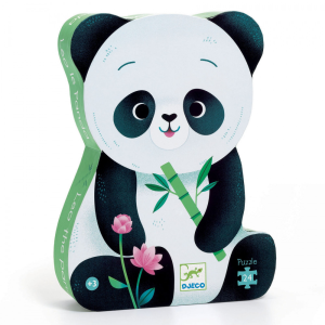 DJECO Formadobozos puzzle - Panda és kicsinye -24db-os
