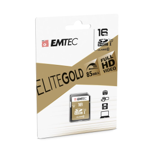 Emtec 16GB SDHC Emtec Elite Gold UHS-I U1 (ECMSD16GHC10GP) (ECMSD16GHC10GP)