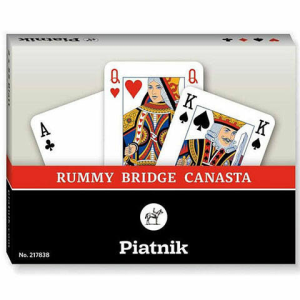 Piatnik Standard Römi kártya, dupla csomag 2×55 lap – Piatnik
