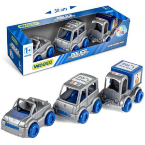 Wader Kid Cars Rendőrségi járművek 3 db-os szett – Wader