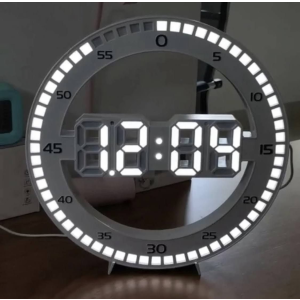  Design 3D LED Digitális ébresztő óra ugráló másodpercekkel 30cm - DS-3688L