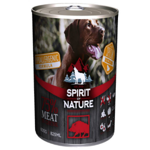  Spirit of Nature Dog HYPOALLERGEN konzerv Vaddisznó 800g