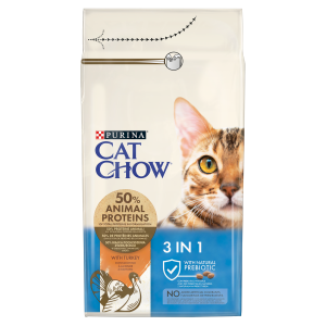  CAT CHOW 3in1 Pulykában gazdag száraz macskaeledel 15kg
