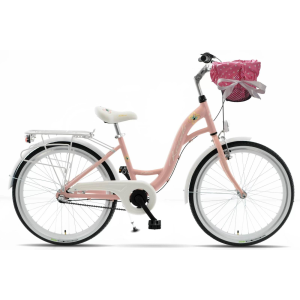 KANDS Olivia 24 Gyerek kerékpár 130-165 cm magasság Alumínium Rózsaszín