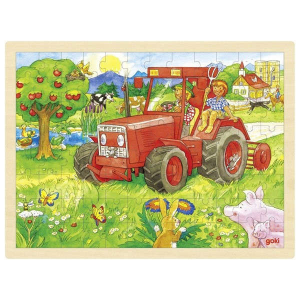 Goki Gok gyerek Puzzle - Farm 96db