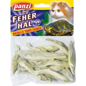 Panzi szárított fehér hal macska és teknős csemege 10 g