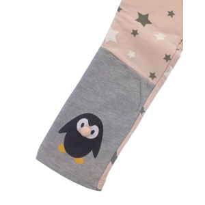 Idexe pingvinmintás rózsaszín nadrág