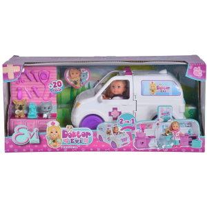 Simba Évi Love Doktor - Mobil Állatkorház autóval és kiegészítőkkel
