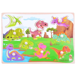 Ramiz.hu Gyermek állatos fa puzzle játék ( 9 darabos )