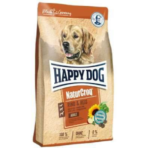 Happy Dog NATUR CROQ RIND and REIS Marha rizs 15 kg száraz kutyaeledel kutyatáp