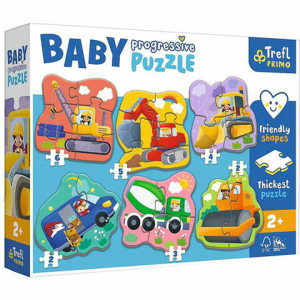 Trefl Építkezés 6 az 1-ben Baby Progressiv puzzle – Trefl