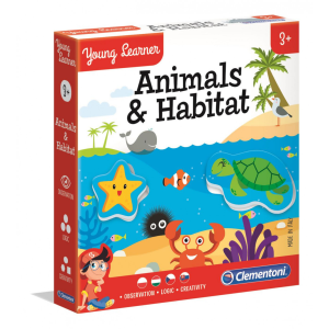  Állatok és lakóhelyeik - Fejlesztő játék 3 éves kortól - Clementoni