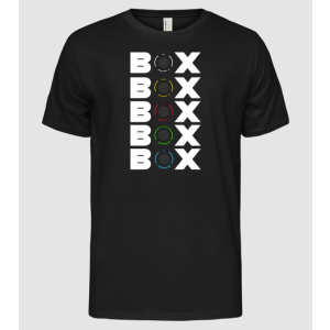 Pólómánia Forma 1 Box összes abroncs fekete póló - Férfi Alap póló