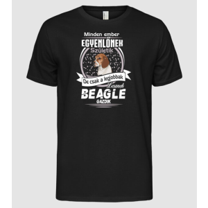 Pólómánia Minden ember egyenlő de csak a legjobbak lesznek beagle gazdik - Férfi Alap póló