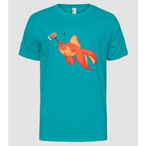 Pólómánia Selfish - Szelfizős hal - Férfi Alap póló