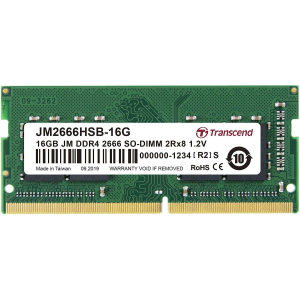 Transcend JM2666HSE-16G 16 GB DDR4-2666 CL19 1.2 V notebook memória