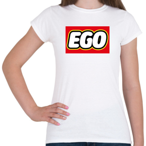 PRINTFASHION Ego - Lego - Női póló - Fehér