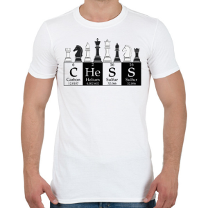 PRINTFASHION Chess - Sakk - Férfi póló - Fehér
