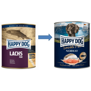 Happy Dog Sensible Pure Norway - szín tengeri halhús konzerv 400g