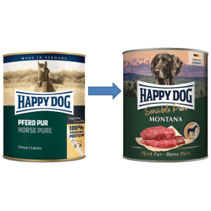 Happy Dog Sensible Pure Montana - szín lóhús konzerv 800g