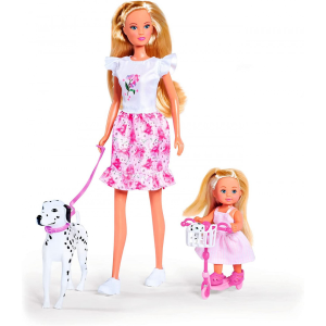 Simba Toys Steffi Love - Steffi barbie baba Evi babával és dalmata kutyával
