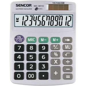Sencor Számológép asztali 12 számjegyű kijelző Sencor SEC367/12 szürke