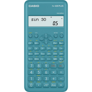 Casio Számológép tudományos 181 funkcióss, kétsoros kijelző Casio FX 220 PLUS 2E kék