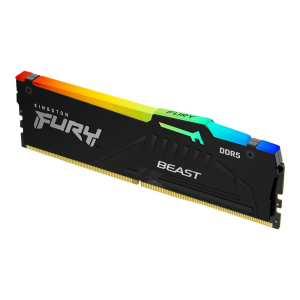 Kingston FURY Beast RGB - DDR5 - kit - 16 GB: 2 x 8 GB - DIMM 288-pin - 5200 MHz / PC5-41600 - unbuffered (KF552C40BBAK2-16)