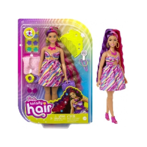 Mattel : Barbie Totally Hair baba világosbarna - Baba